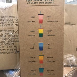 Starbucks color changing reusable cold cups